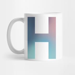 Gradient Letter H Initial Alphabet Mug